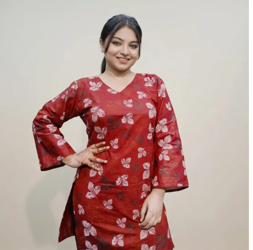 Women's Pure Cotton Short Kurti
